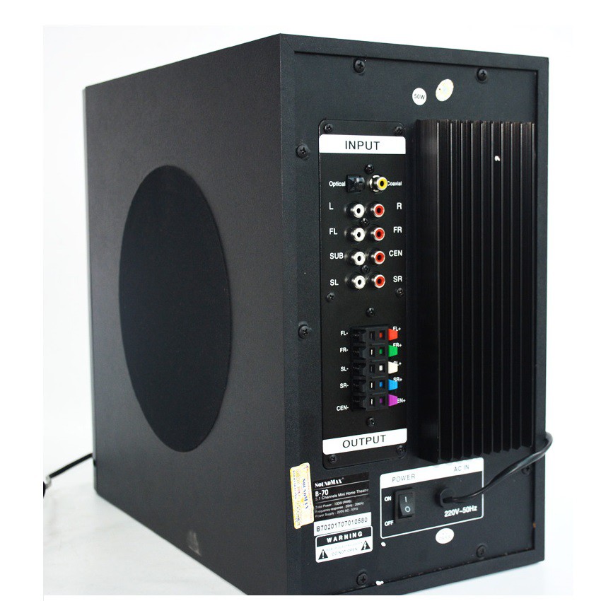 Loa Vi Tính SoundMax B70 5.1 100W Bluetooth - Hàng Chính Hãng.