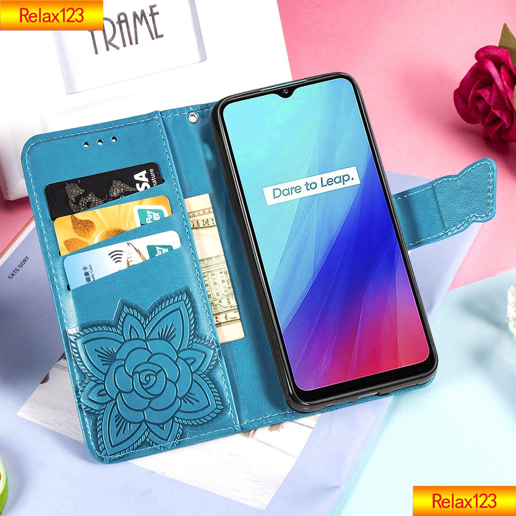 Bao Da Có Ngăn Đựng Thẻ Tiện Dụng Cho Oppo Realme5 5i 5s 6i | BigBuy360 - bigbuy360.vn