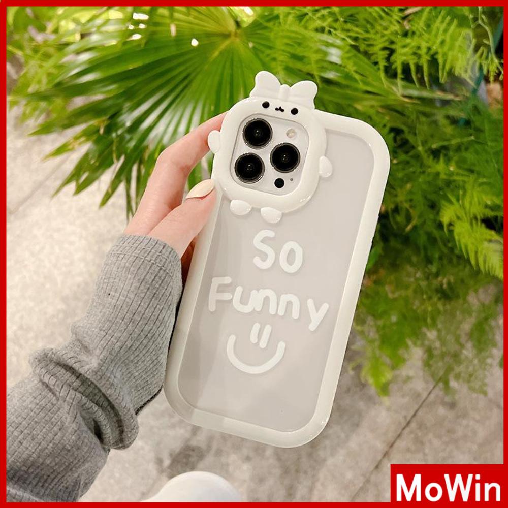 Ốp điện thoại silicon trong mịn in mặt cười thích hợp cho iPhone 11 Pro Max 13 Pro Max 12 Pro Max 7Plus xr XS Max
