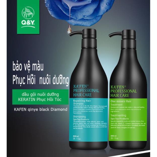 hot hot Dầu xả  + dầu gội  tóc hoạt hình KA’FEN 800ml siêu mềm mượn hàng chuẩn