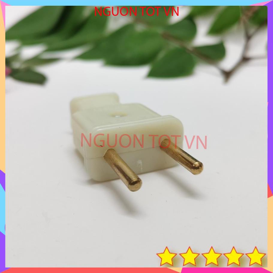 Cặp Phích Cắm Âm, Dương Phích Cắm Loại Tốt, Chịu Nhiệt Tốt, Chịu Tải Đến 250V-10A.