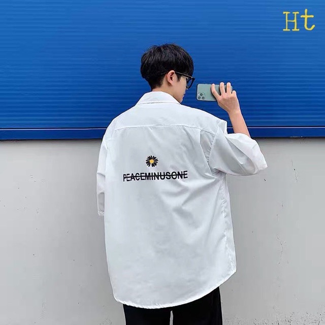 Sơ mi cộc tay Cúc 2 mặt 5D PEACE H2V887 | BigBuy360 - bigbuy360.vn