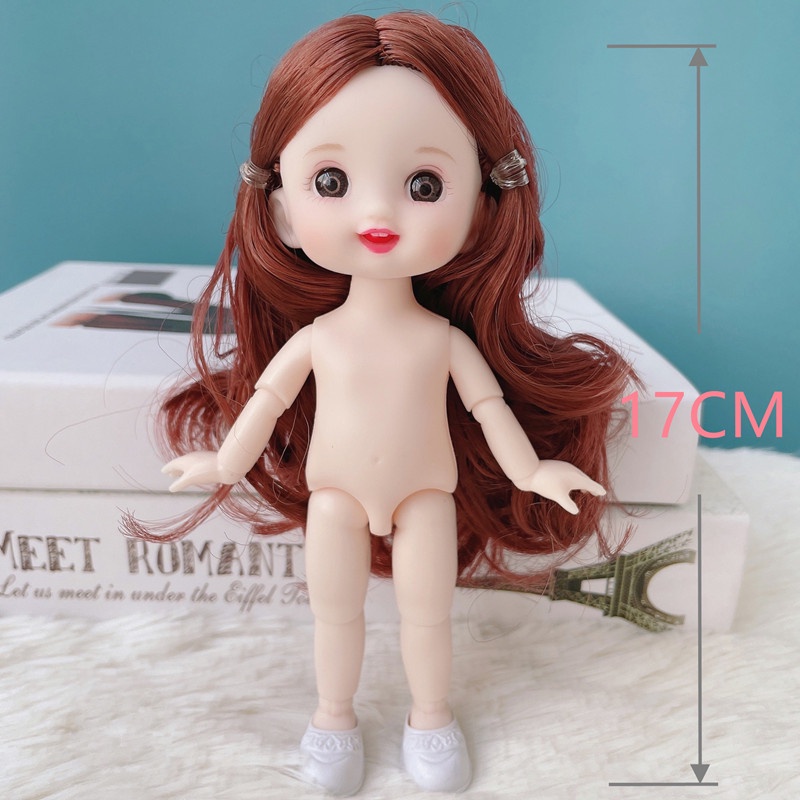 Đầm Công Chúa Mini 17cm Hóa Trang Cho Búp Bê Dễ Thương Bộ đồ Barbie với quần áo và giày Búp Bê Barbie Đồ Chơi Có Quần Áo Và Giày