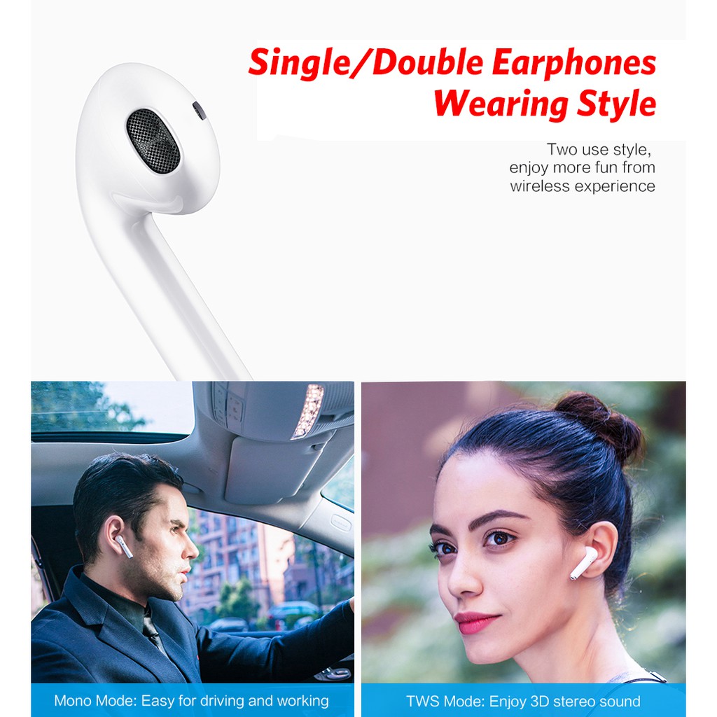 Tai Nghe Bluetooth Không Dây I9S Tws Kèm Hộp Sạc Dùng Cho Iphone Android