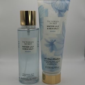 Water Lily Sea Salt - Xịt thơm toàn thân body mist Victoria's Secret - Hoa Natural Beauty