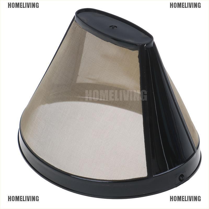 Dụng Cụ Lọc Cà Phê Tay Cầm Hình Nón Màu Vàng Kim Có Thể Giặt Và Tái Sử Dụng