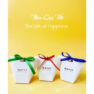 50 hộp quà cảm ơn ngày cưới, hộp giấy mini, hộp merci, quà tặng đám cưới, túi giấy kraft, quà sự kiện