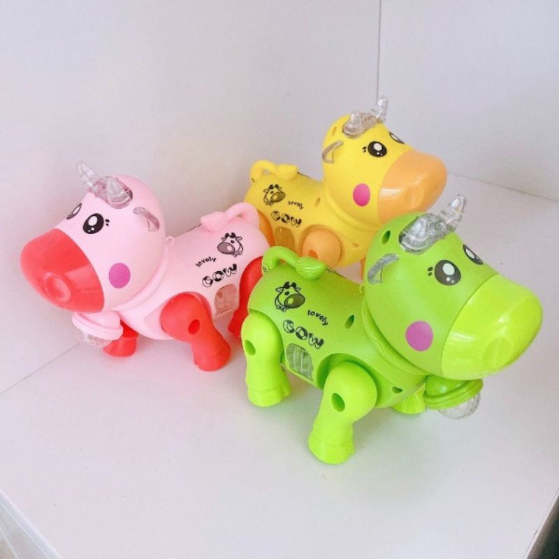 ĐỒ CHƠI TRUNG THU CHO BÉ Con vật Nhựa Cua Lợn Voi Hổ Bò Cá heo Khủng Long  chạy pin phát đèn nhạc đồ chơi th