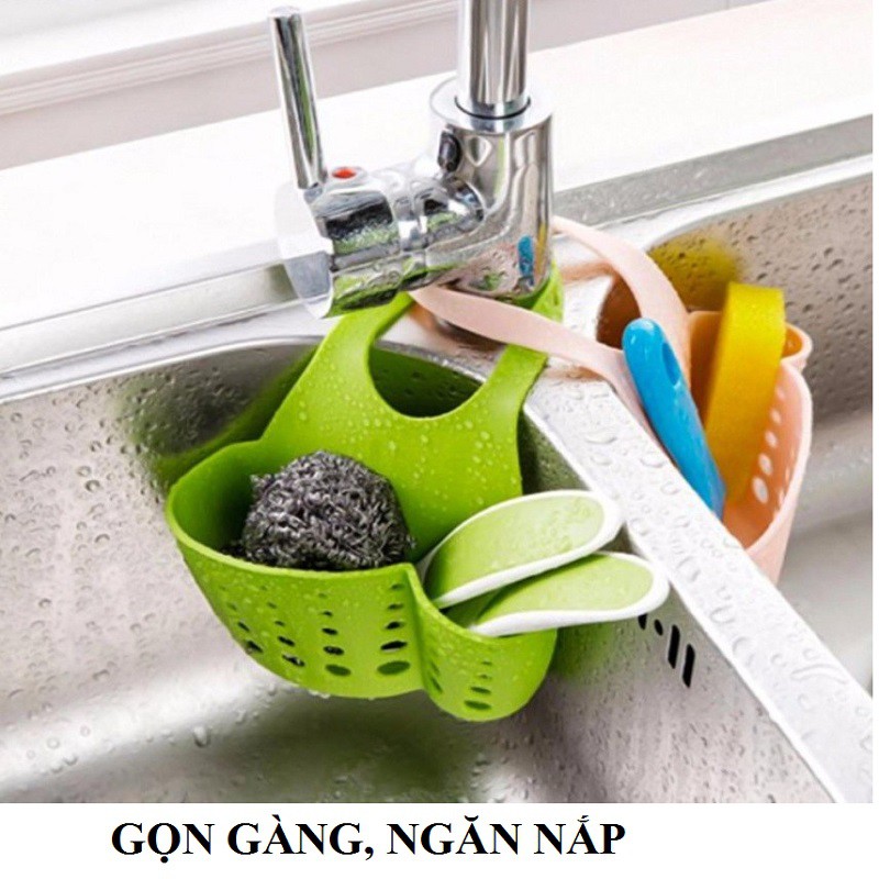Giỏ treo đồ đa năng cho nhà bếp hoặc phòng tắm ( nhựa dẻo - GIÁ NPP )