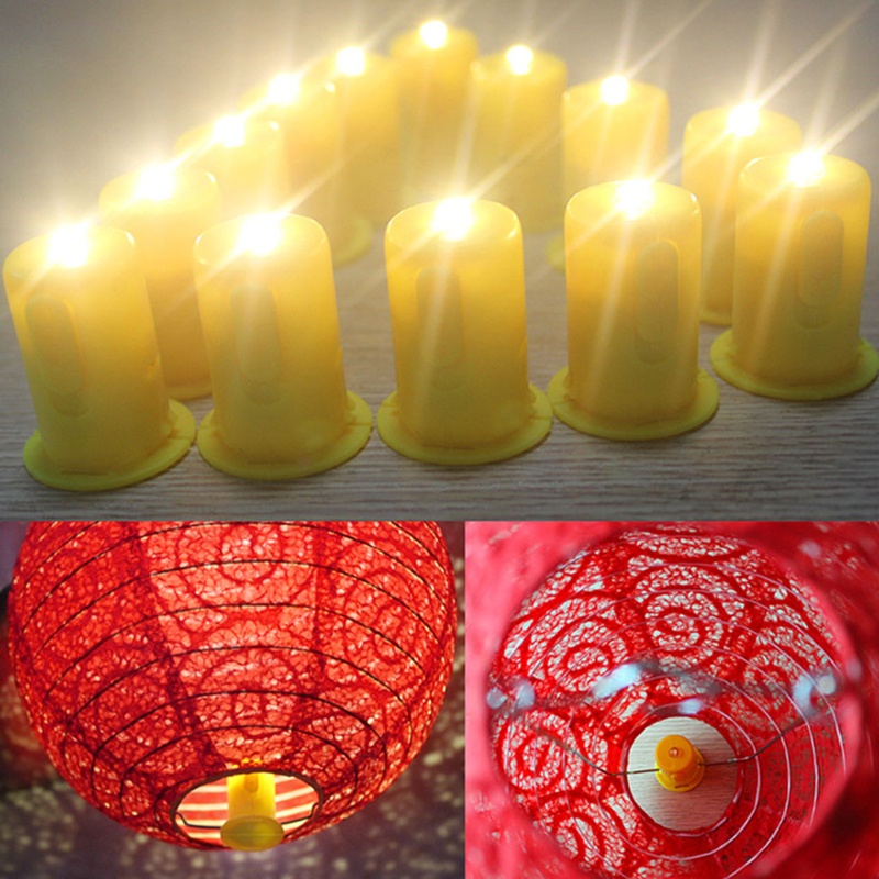 Đèn LED Không Lửa Chạy Bằng Pin Dùng Trang Trí Bàn Tiệc Cưới
