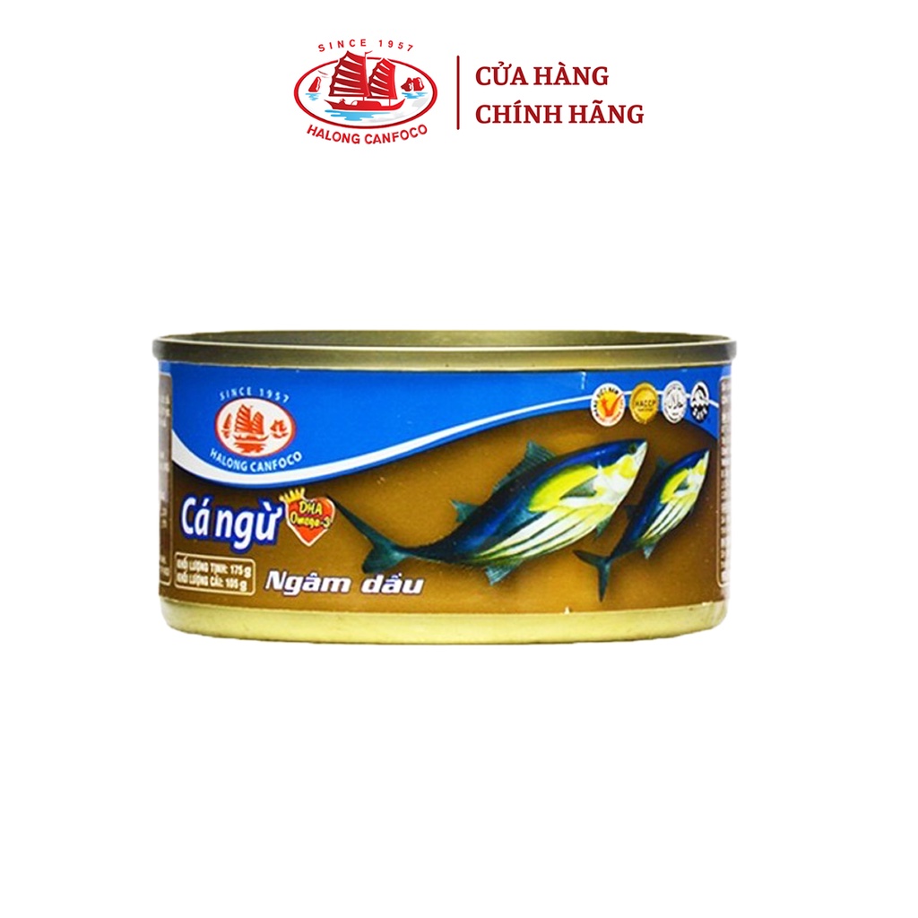 [Mã BMBAU50 giảm 7% đơn 99K] Cá ngừ ngâm dầu 105/175g - Đồ Hộp Hạ Long