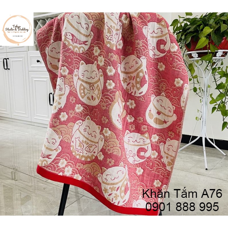 O16_Khăn tắm xô 100% Organic Cotton cao cấp (Size:140*70cm)