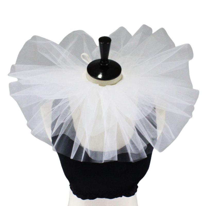 Vòng Cổ Vải Tuyn Phối Lưới Có Thể Tháo Rời Hóa Trang Chú Hề Phong Cách Phục Hưng Cho Halloween