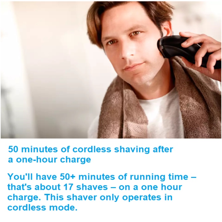 Máy cạo râu Aquatech Philips Norelco S3560/11 Tích hợp sạc nhanh - Bảo Hành 24 Tháng