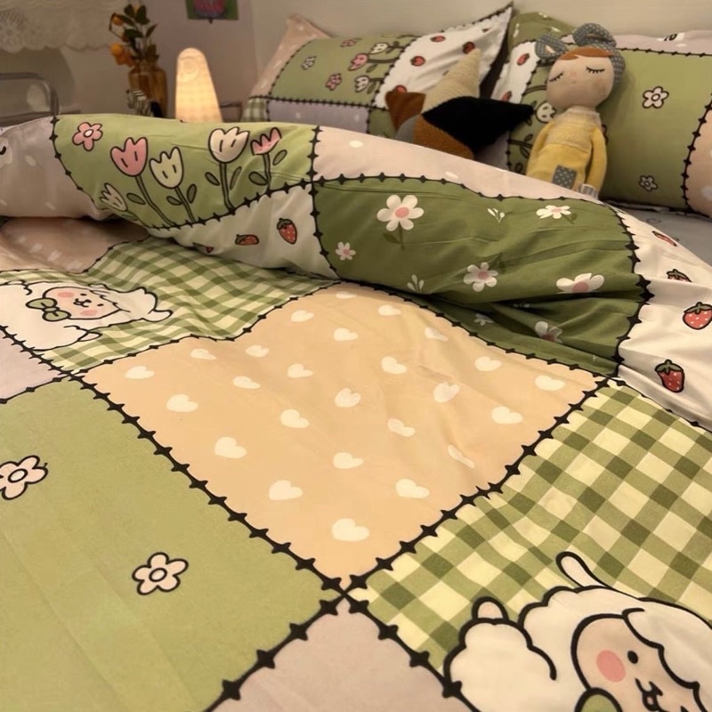 Set Bộ Vỏ Chăn Cotton Poly Hoạt Hình Dễ Thương ( 8 Mẫu Mới) -Shinbedding