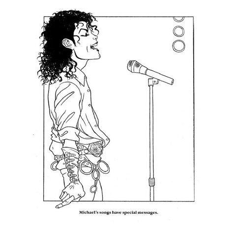 Bộ 33 tranh tô màu Michael Jackson, tranh tô màu dành cho người lớn, giấy tô màu dành trẻ em