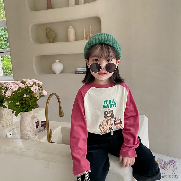 Áo Thun DàI Tay In HoạT HìNh Dễ Thương Cho Bé GáI