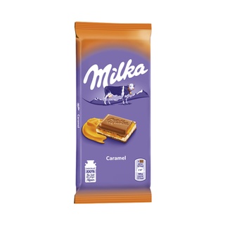 Socola sữa MILKA nhân caramel 100g