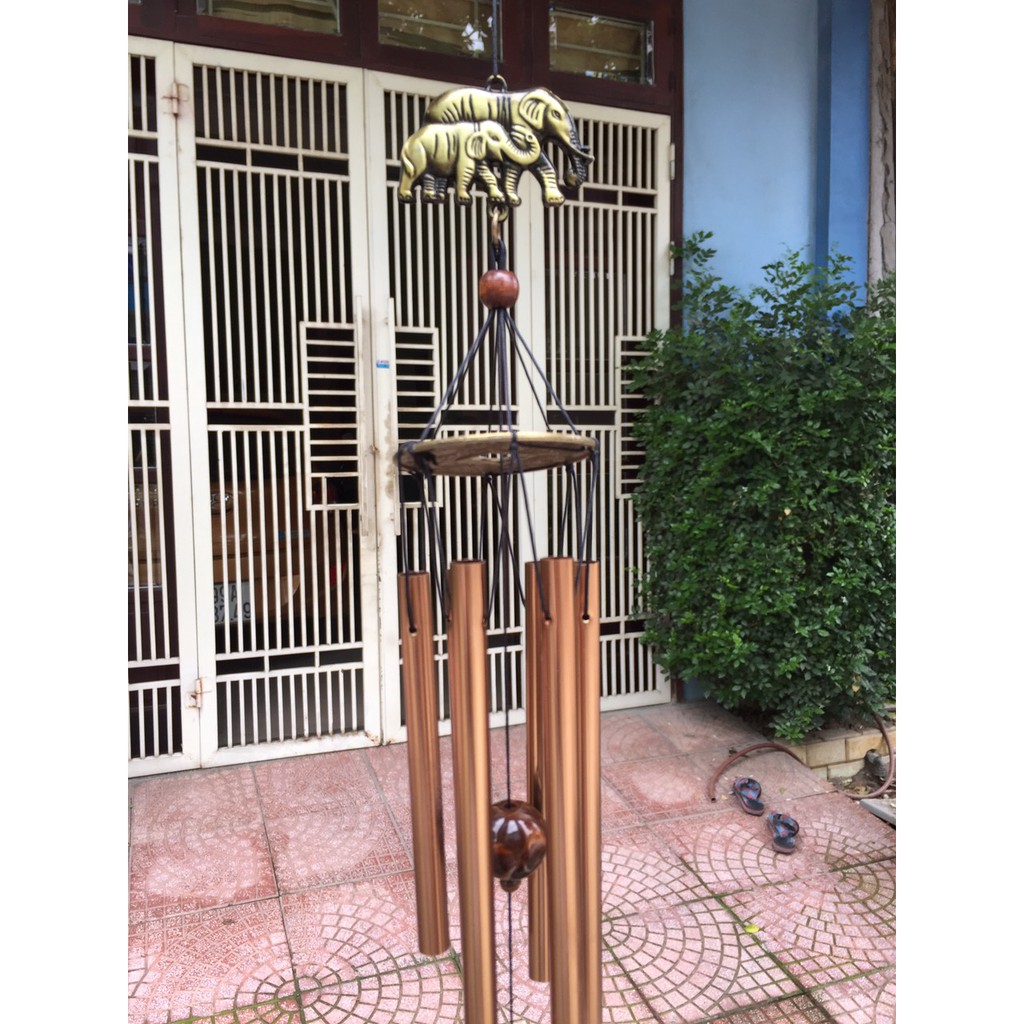 Chuông gió phong thủy hình voi mã v2