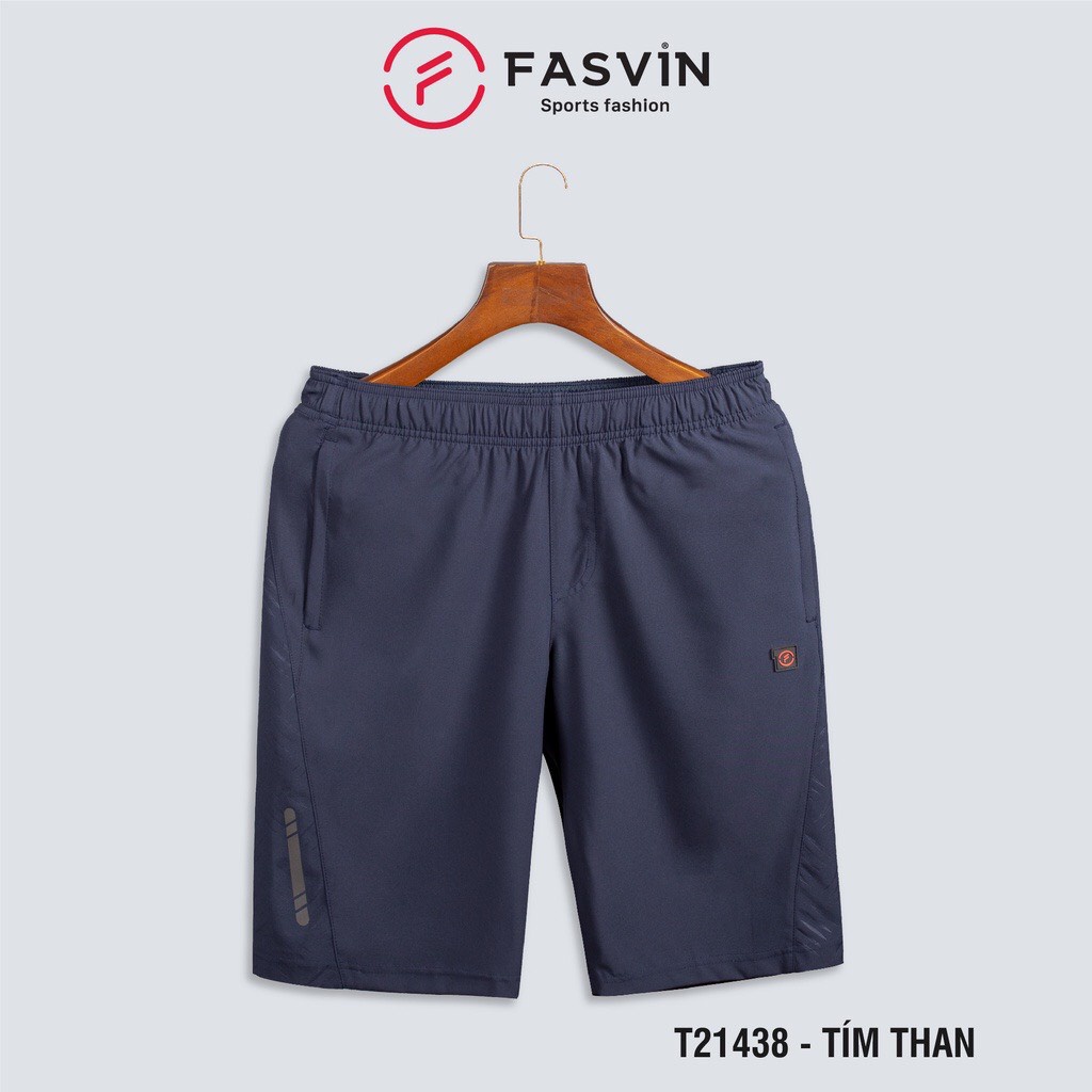 Quần short nam quần ngố nam dáng dài FASVIN dài ngang gối vải gió mềm mát tiện dụng mặc nhà và thể thao T21438