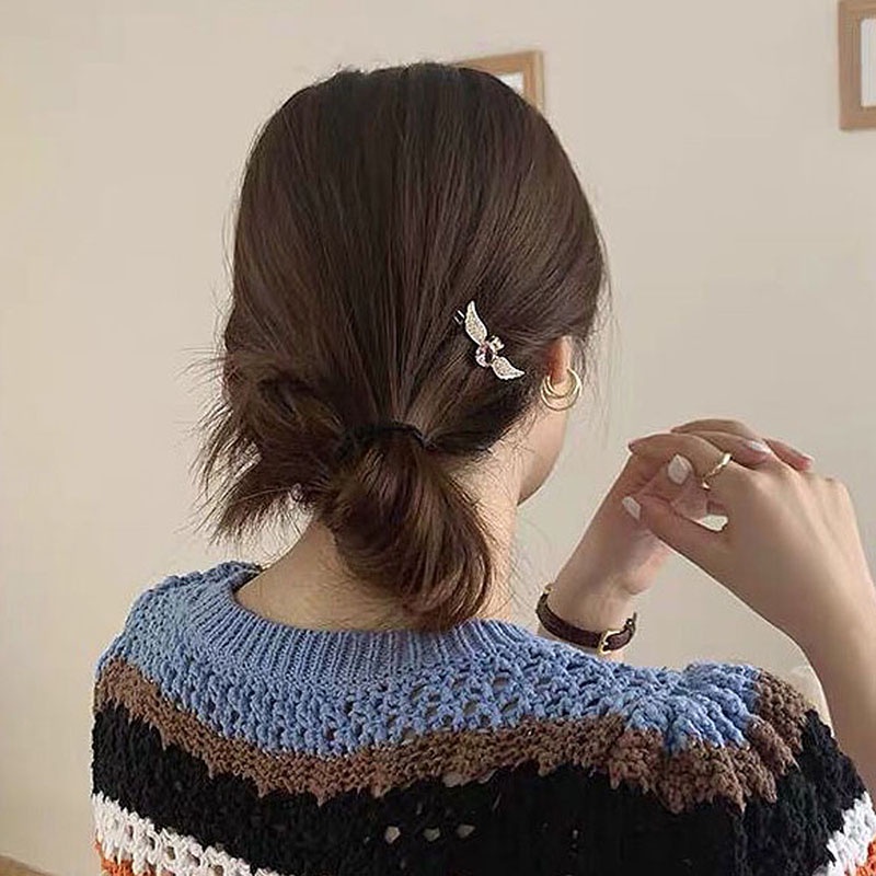 Kẹp Tóc Hình Đôi Cánh Thiên Thần Đính Đá Pha Lê JP5