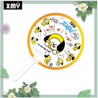 Quạt nhựa PVC tròn BT-21, Twice, Momoland, Blackpink, EXO mẫu mới nhất 2019