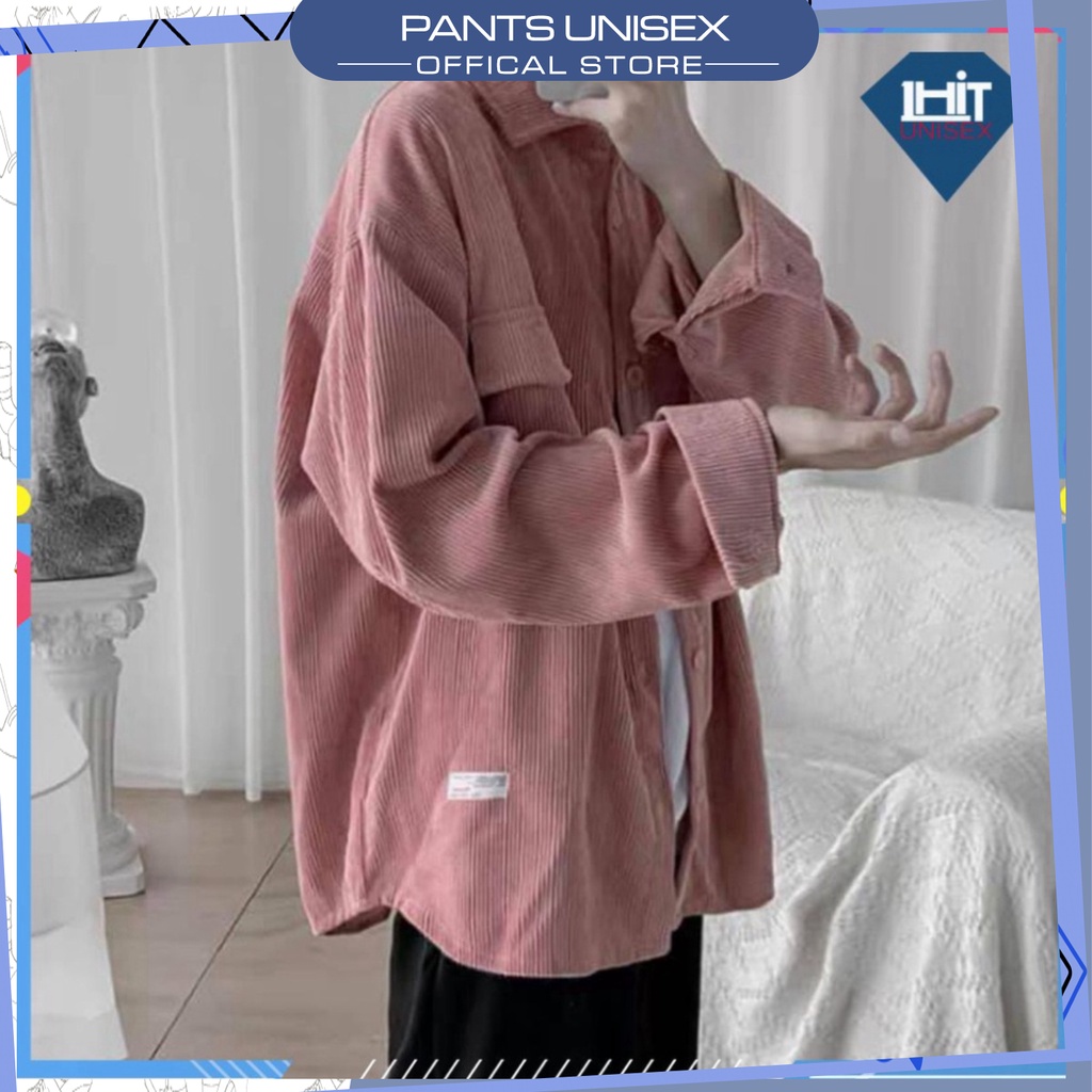 ⚡ Áo Sơmi Nhung Kupi form rộng/Nam Nữ Unisex Pantsunisex✨