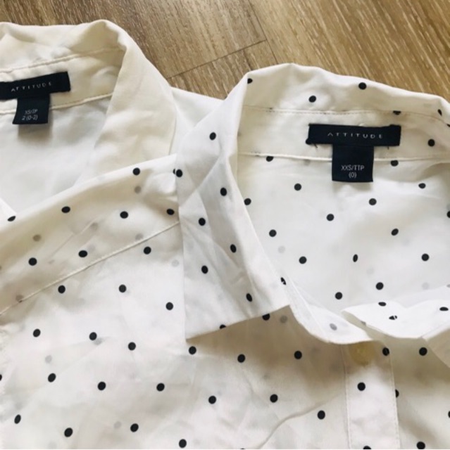 Combo 2 áo sơ mi trắng và bi