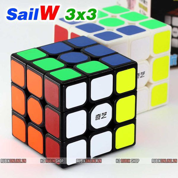 [Mã LIFETOYS1 giảm 30K đơn 99K] QiYi Sail W 3x3x3 - Rubik 3x3 viền đen giá rẻ mới nhất 2019