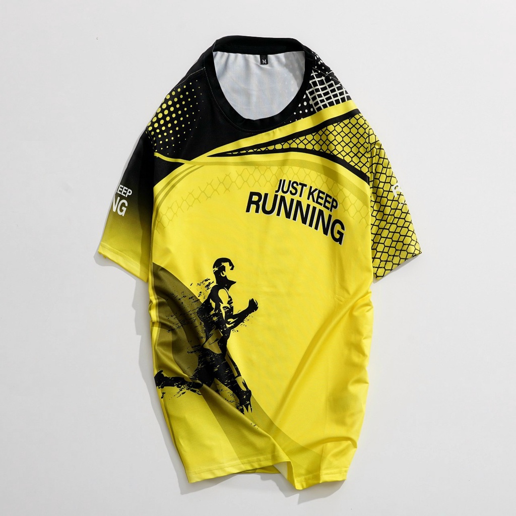 Áo thun nam cổ tròn thể thao Running Vàng