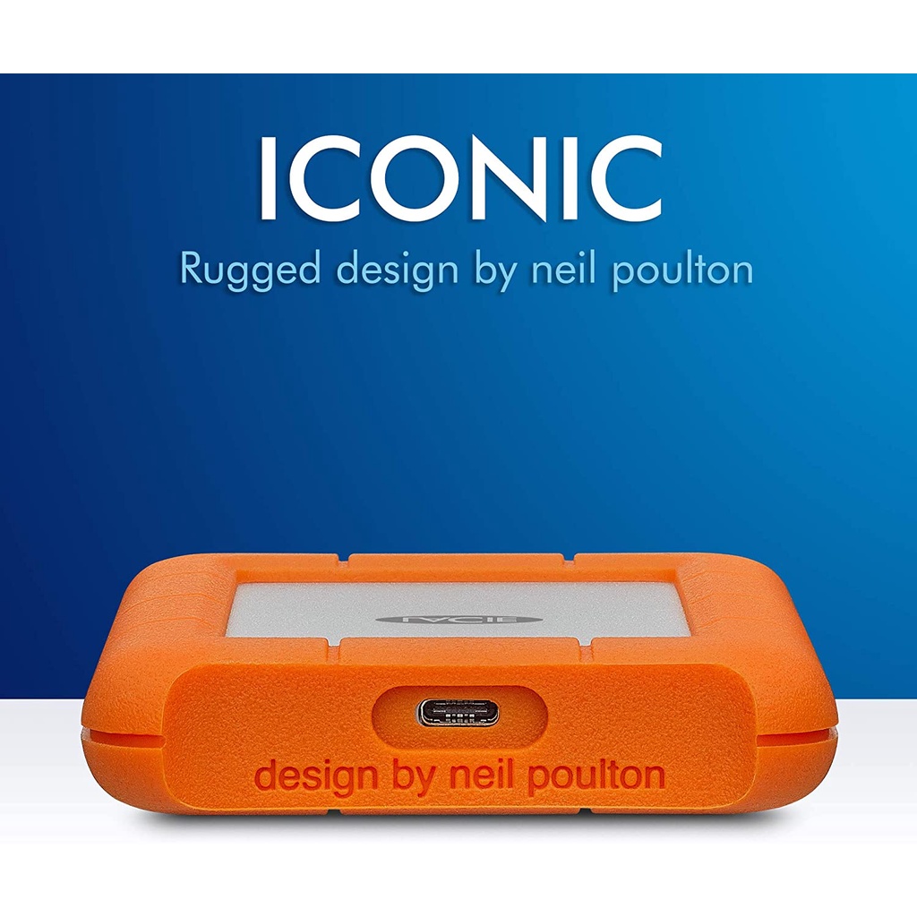 Ổ cứng di động LACIE RUGGED HDD USB-C dành cho mac và windows