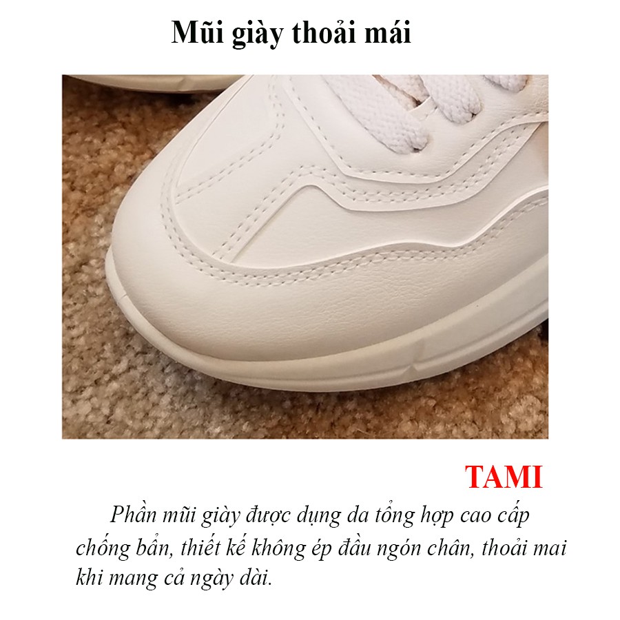 Giày sneaker nữ thể thao độn đế tăng chiều cao chính hãng TAMI-AD0020