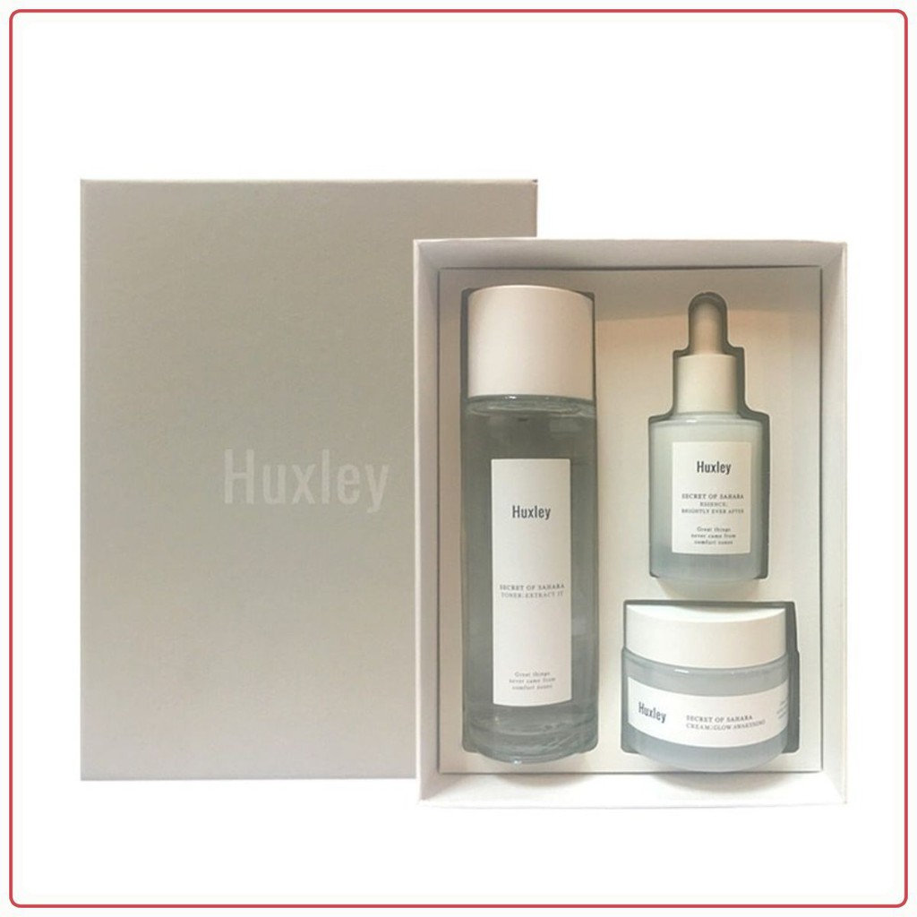 BỘ KEM DƯỠNG Trắng Da - Dưỡng Ẩm - Chống Lão Hóa, Phục hồi da cao cấp Huxley Hydration Trio Set – Hàn quốc