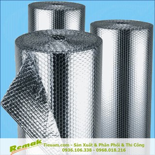 Tấm cách nhiệt 2 mặt bạc Khổ 1m55 Remak Chuyên dụng chống nóng