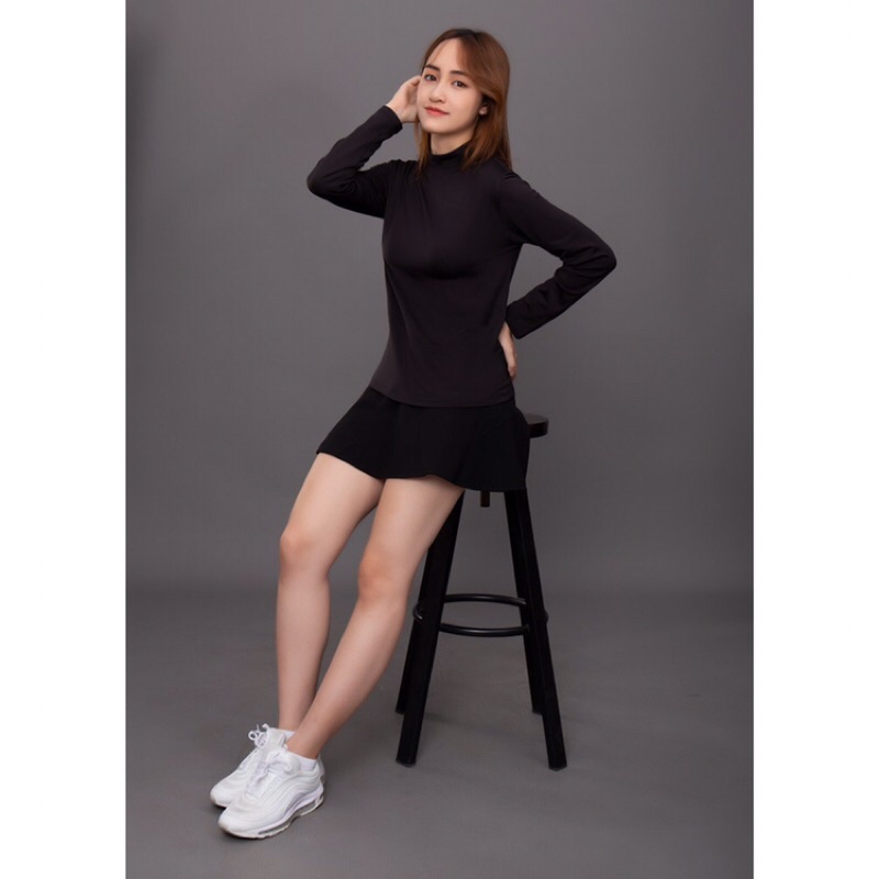 Áo giữ nhiệt nữ có big size lót nỉ hàng  dày dặn co giãn nhiều, | BigBuy360 - bigbuy360.vn