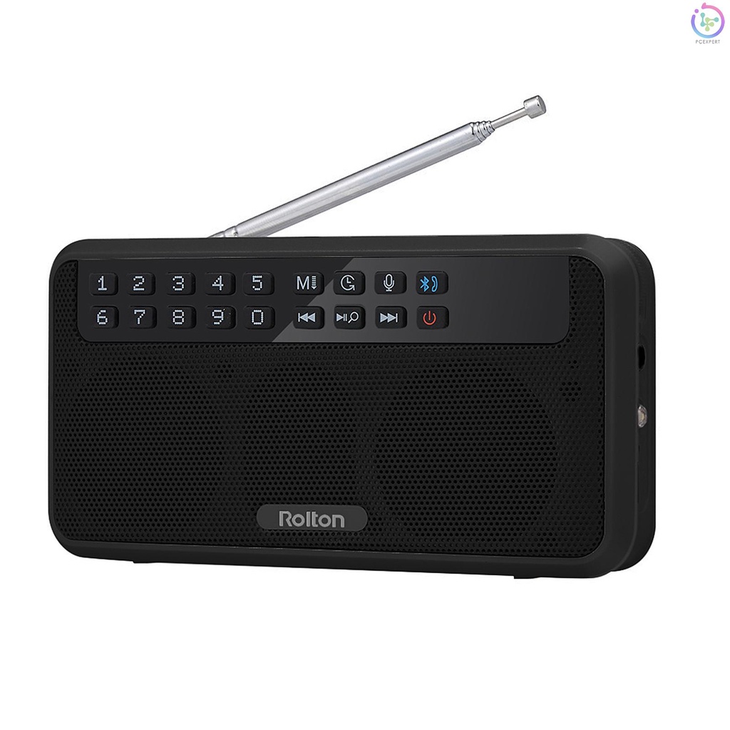 Loa Bluetooth Không Dây Rolton E500 6W HiFi Tích Hợp Đèn LED Và Micro Hỗ Trợ Nghe Đài FM