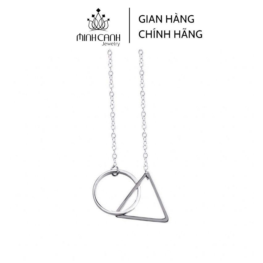 Dây Chuyền Hình Tròn Tam Giác Bạc Ta - Minh Canh Jewelry