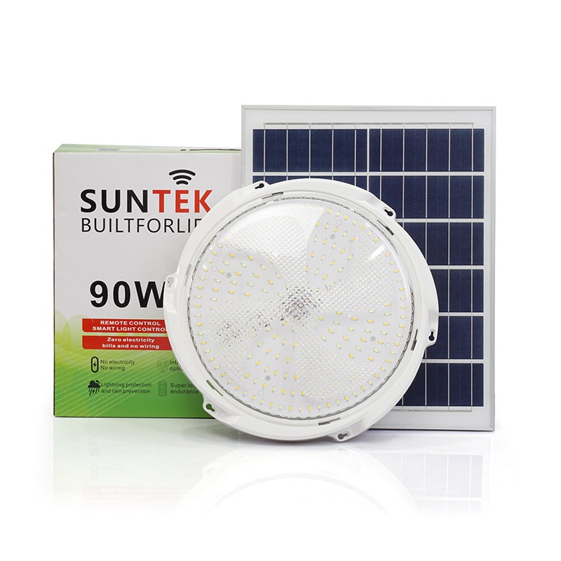 Đèn LED Ốp Trần Mái Hiên Năng Lượng Mặt Trời SUNTEK H05 90W - Hàng Chính Hãng - Bảo hành 3 năm 1 đổi 1