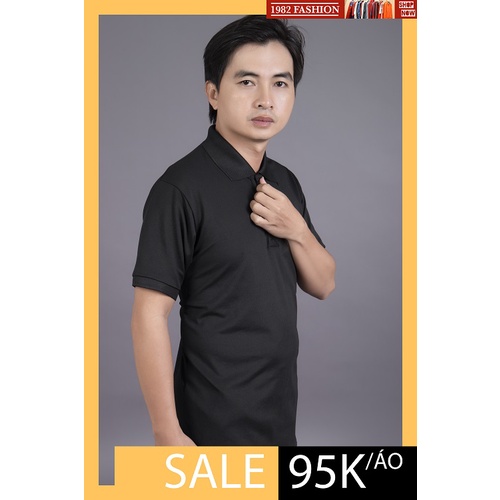 Áo thun nam trơn Polo có cổ đẹp Chất Cá Sấu Cotton (MS 02) thoáng mát mạnh mẽ, nam tính nhiều màu