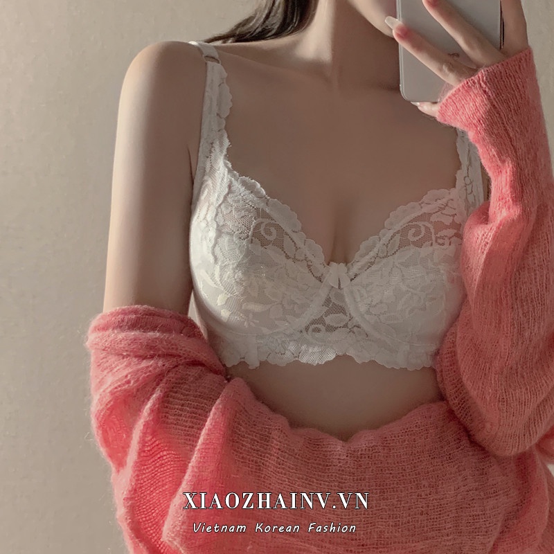 Áo khoác cardigan và áo ngực cổ chữ V gợi cảm cho nữ