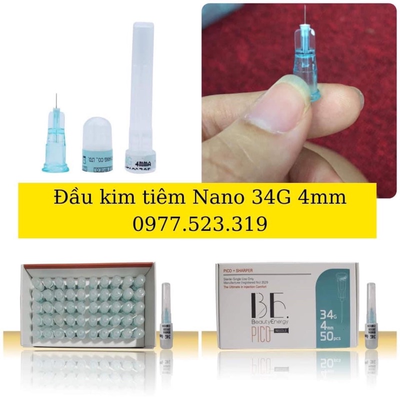 Kim Tiêm Meso 34G 4mm Nanoneedle Hàn Quốc