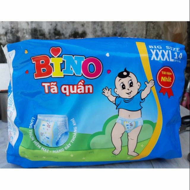 Combo 2 Gói Tã/Bỉm Quần Bino KoolPants XXXL 2 Gói 28 Miếng (18-35kg)