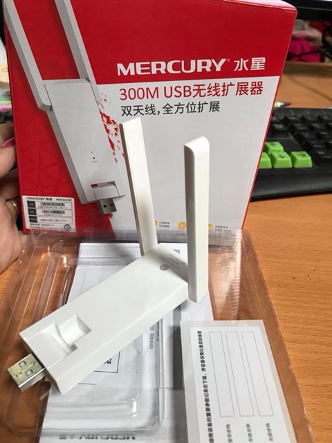 Kích sóng Wifi 2 râu Mercury MW302RE ..