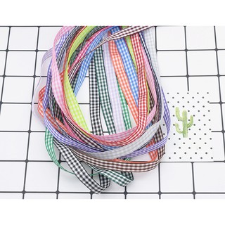Ruy băng caro làm handmade, phụ kiện trang trí