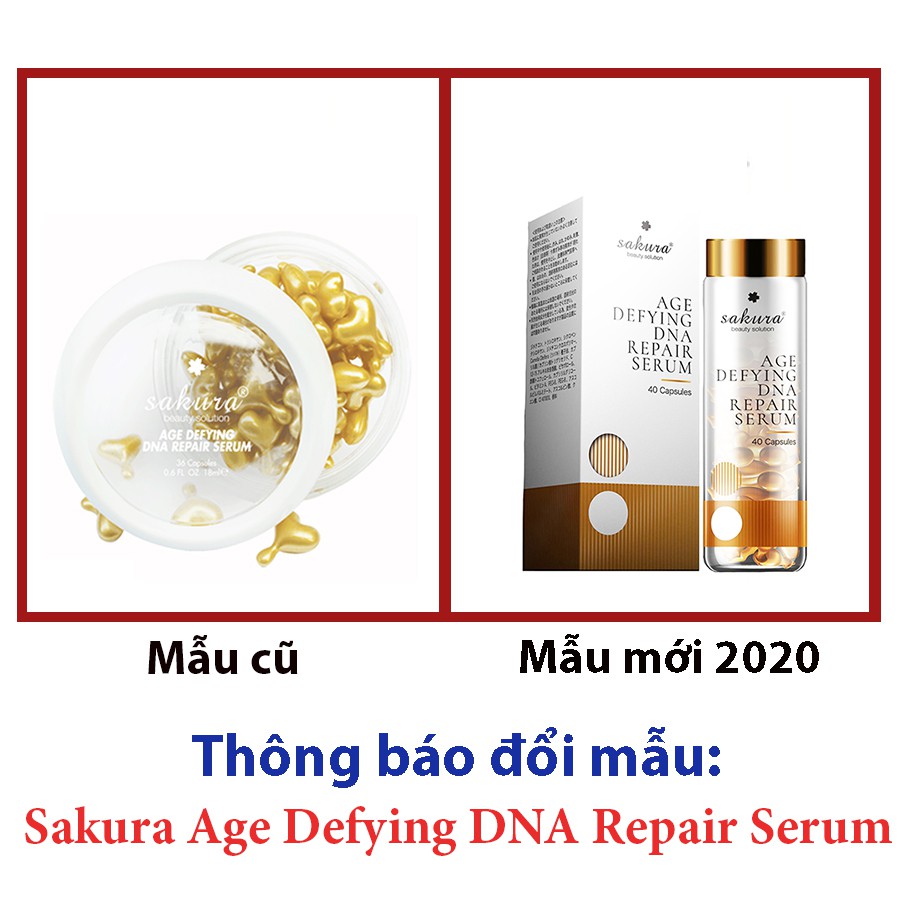 Serum dưỡng da chống lão hóa Sakura Age Defying DNA Repair Serum 40 viên