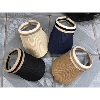 Mũ cói nửa đầu đi biển