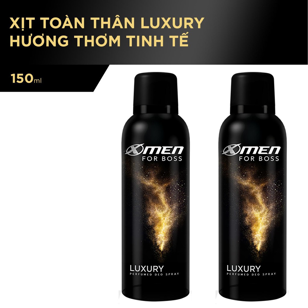 Xịt khử mùi nước hoa Xmen For Boss 150ml