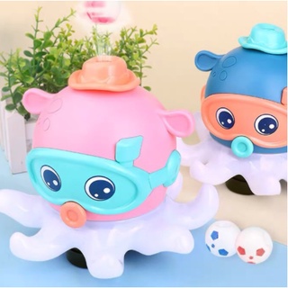 Đồ chơi cho bé ngộ nghĩnh bạch tuộc thổi bóng bay phát nhạc có đèn