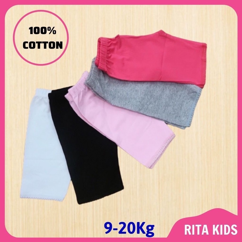 Quần Legging Bé Gái Thun Cotton dày dặn co giãn (9-22kg)