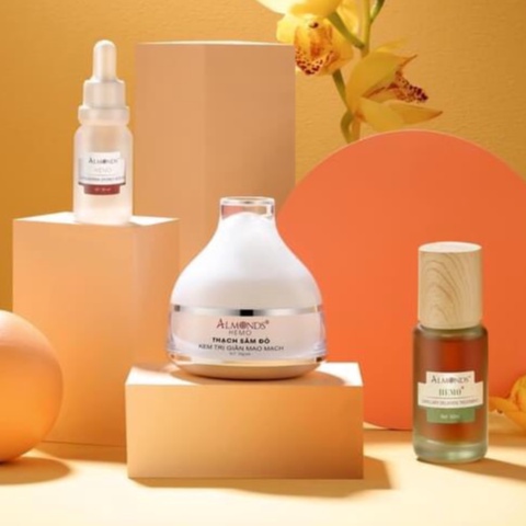 Combo Hemo Almonds dành cho da giãn mao mạch - nám máu
